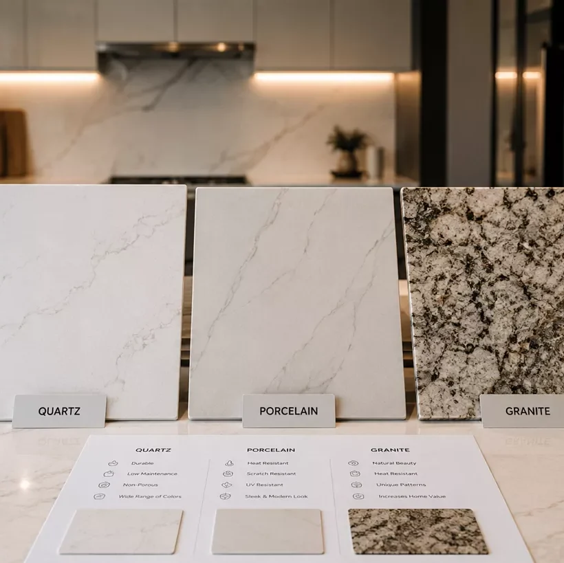 Choose your material countertops