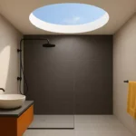 banner futuristic shower