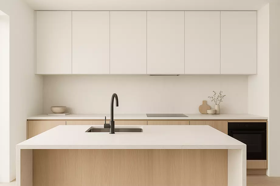 Banner Minimalist kitchen